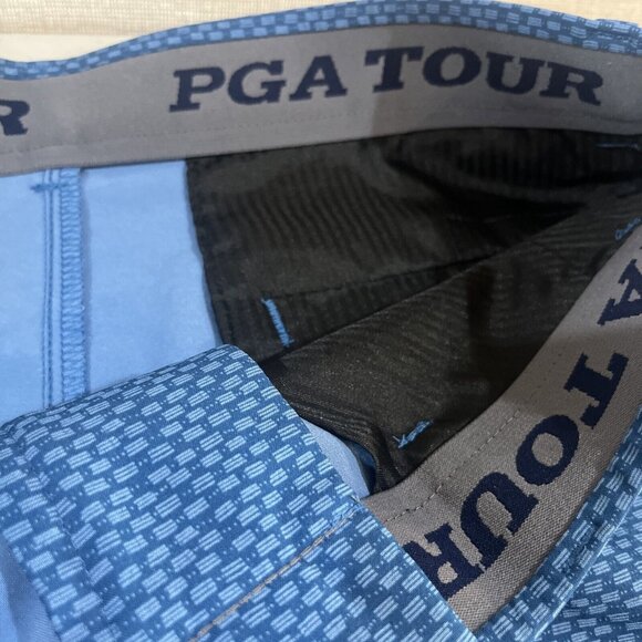 PGA Tour Blue Patterned Cargo Shorts - Picture 5 of 10